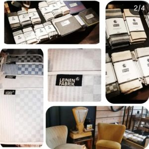 Produkte aus der Leinenfabrik im Unverpackt und Gut Bückeburg